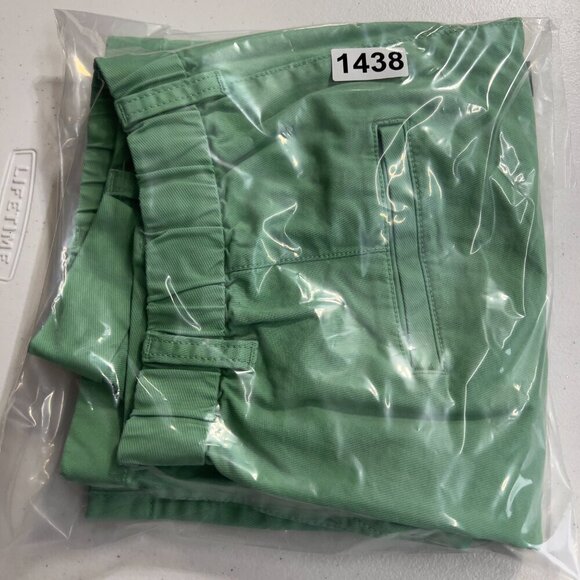 GAP Green High Rise Shorts Women's Size 8 Stretch Cotton Blend - Picture 9 of 9